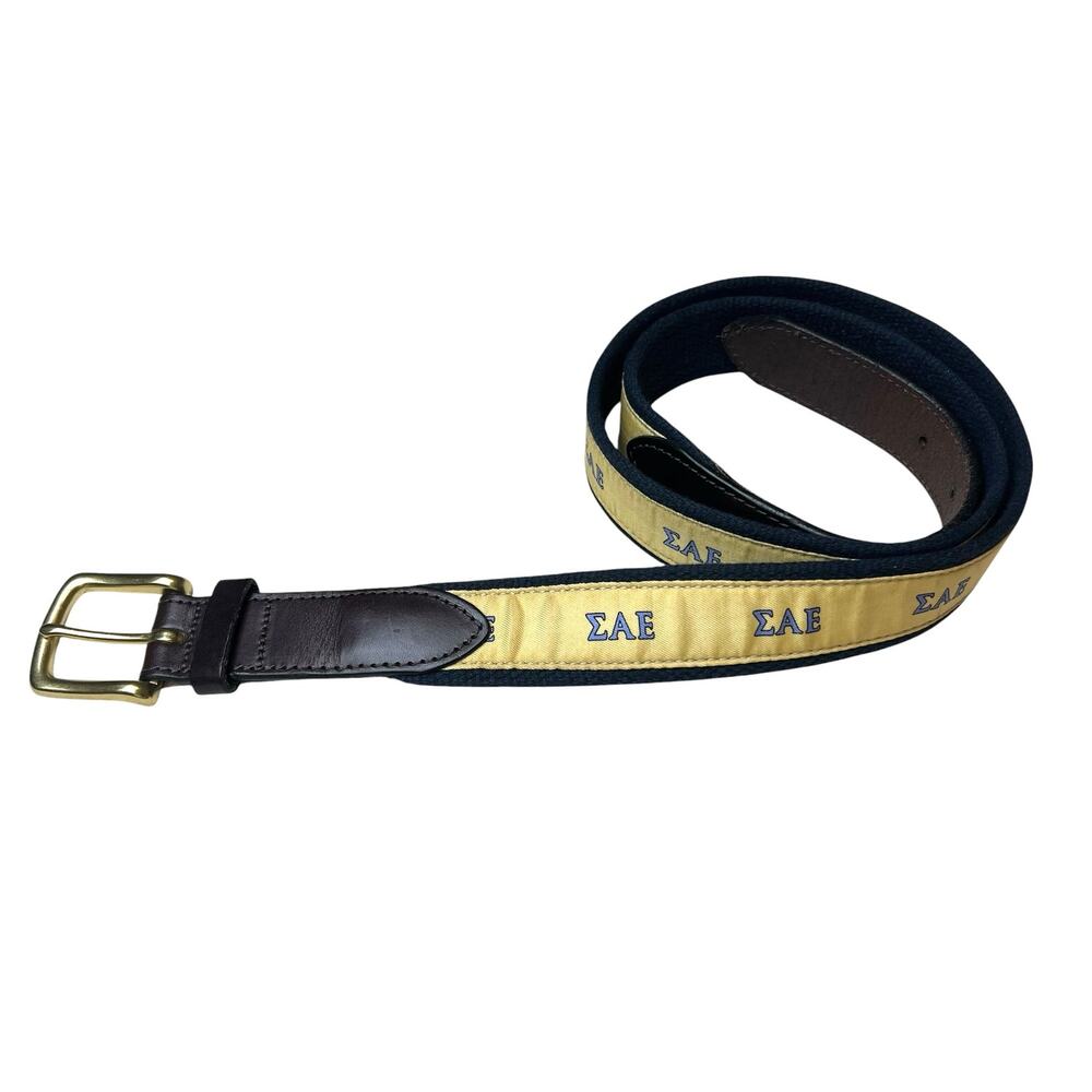 Vineyard Vines Sigma Alpha Epsilon SAE Fraternity Belt Size 40